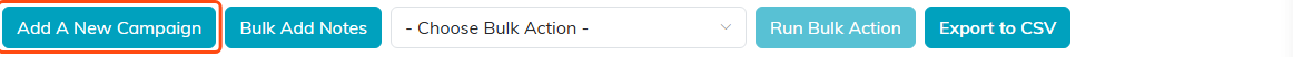 The Add A New Campaign button at the top of the Active Campaigns list