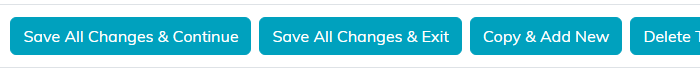 The Save All Changes and Continue and Save All Changes and Exit buttons
