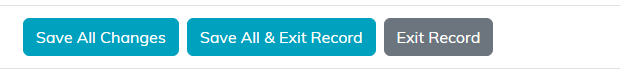 The save and exit buttons at the bottom of the record