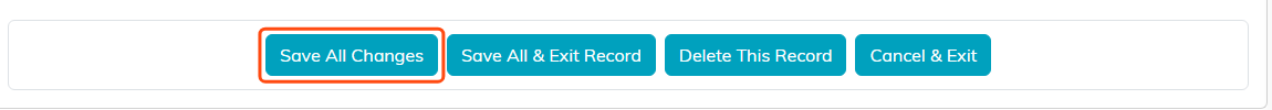 The four buttons at the bottom of the Details tab with Save All Changes highlighted
