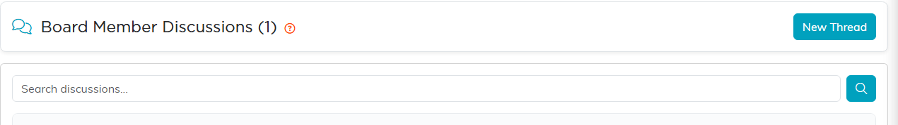 Board Member Discussions with the New Thread button
