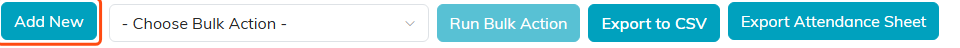 Participants and Guests toolbar with the Add New button outlined