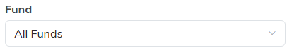 The Fund filter on the report set to All Funds