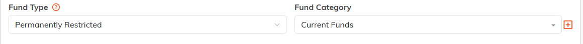 The Fund Type and Fund Category dropdowns