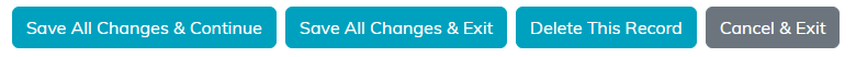 The save, delete and cancel buttons at the bottom of Fund Details