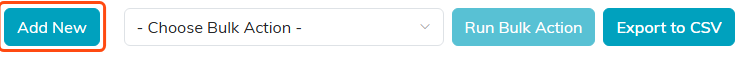 The Add New button above the Websites list