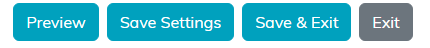 The Preview, Save Settings, Save and Exit, and Exit buttons