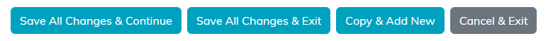 The save, copy and cancel buttons at the bottom of the position